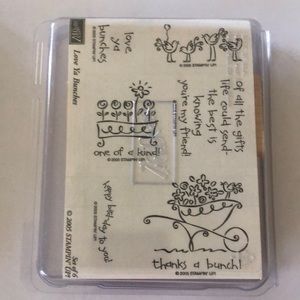 Brand New Stampin Up Love ya Bunches Set of 6 stamps